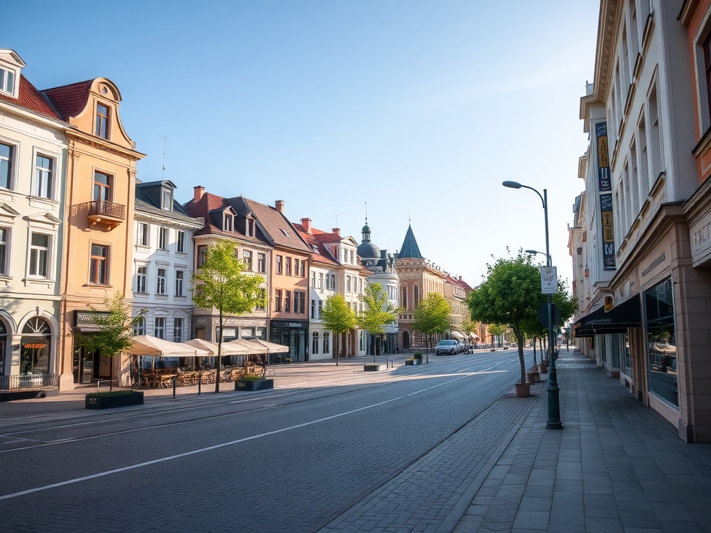 Mapa pokazująca rozmieszczenie infrastruktury i usług w Kołobrzegu